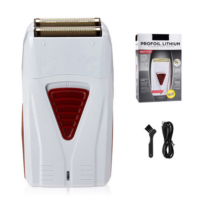 Elektrinis skustuvas Vyriškas barzdos skustuvas elektrinis žoliapjovė, įkraunamas šlapias ir sausas, dvigubo naudojimo plaunamas plaukiojantis Wahl dvigubo ašmenų skustuvas