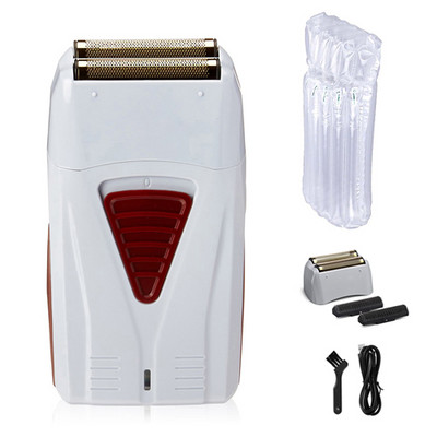 Elektrinis skustuvas Vyriškas barzdos skustuvas elektrinis žoliapjovė, įkraunamas šlapias ir sausas, dvigubo naudojimo plaunamas plaukiojantis Wahl dvigubo ašmenų skustuvas