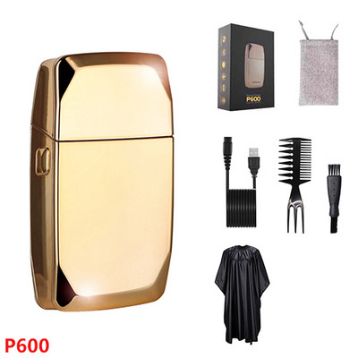 Elektrinis skustuvas Vyriškas barzdos skustuvas elektrinis žoliapjovė, įkraunamas šlapias ir sausas, dvigubo naudojimo plaunamas plaukiojantis Wahl dvigubo ašmenų skustuvas