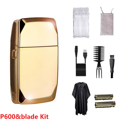 Elektrinis skustuvas Vyriškas barzdos skustuvas elektrinis žoliapjovė, įkraunamas šlapias ir sausas, dvigubo naudojimo plaunamas plaukiojantis Wahl dvigubo ašmenų skustuvas