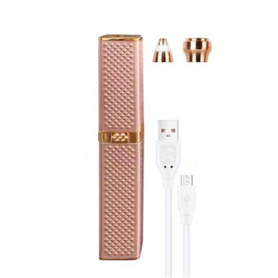 Epilator facial electric pentru îndepărtarea părului Aparat de bărbierit Depilator de față Trimmer sprâncene Bikini aparat de ras fără durere pentru femei