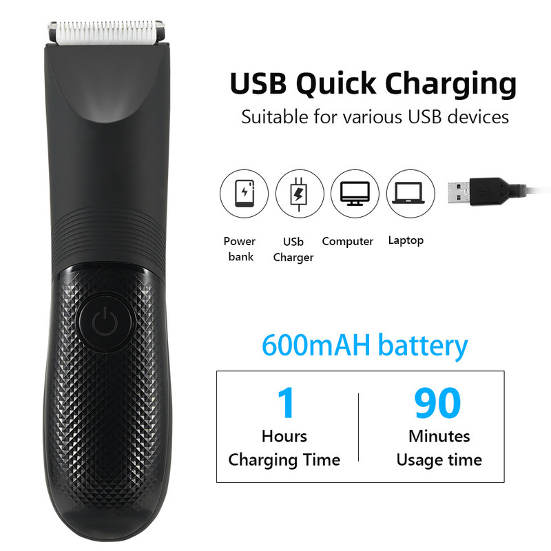 Férfi elektromos ágyékszőrnyíró szeméremszőrzet eltávolítása intim területek helyek testápolás nyírógép Biztonsági borotva Férfi női borotválkozás