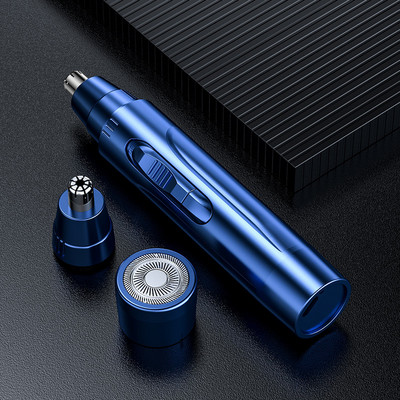 Trimmer electric pentru bărbierit pentru nas pentru urechi, pentru îngrijirea feței în siguranță, aparat de tuns pentru nas, reîncărcabil pentru bărbați.