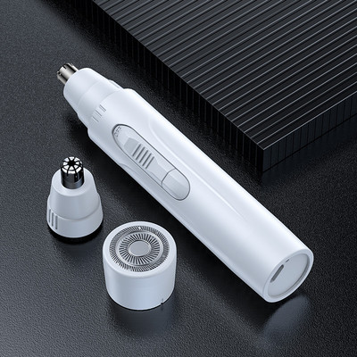 Trimmer electric pentru bărbierit pentru nas pentru urechi, pentru îngrijirea feței în siguranță, aparat de tuns pentru nas, reîncărcabil pentru bărbați.