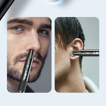 Електрически тример за косми в носа Мъже Жени Инструмент за бръснене за премахване на бръснач за уши Грижа за лицето Акумулаторен тример за косми в носа за мъже бръснене