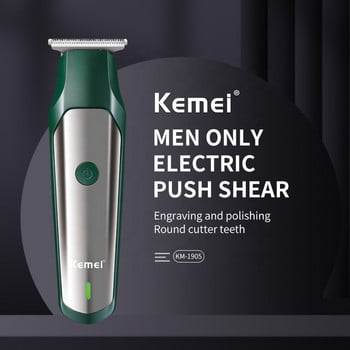 Kemei Professional Hair Clipper Cordless Electric Hair Trimmer 0mm Bald Precision Hair cutting Machine Mower Beard Mower Rechargeable