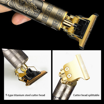 T9 USB Ηλεκτρικό μηχάνημα κοπής Επαναφορτιζόμενη κουρευτική μηχανή Man Shaver Trimmer For Barber Professional Beard Dragon Trimmer