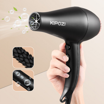 Професионален сешоар KIPOZI 2200 W сешоар с висока мощност с отрицателни йони Fast Dry Salon Клас Мощен сешоар Грижа за косата