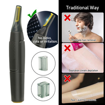 Ultra Thin Precision Electric Razor Hair Trimmer for Men Mini φορητή κουρευτική μύτη και πρόσωπο σώματος Αδιάβροχη ασφαλής και καθαρή