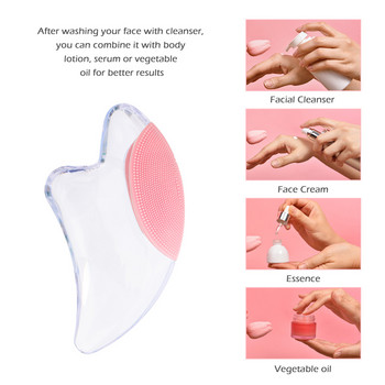 Electric Facial Gua Sha Board Massager Cleansing Massage Scraper Skin Rejuvenation Lifting Αδυνάτισμα Clean Face Care Beauty Tool