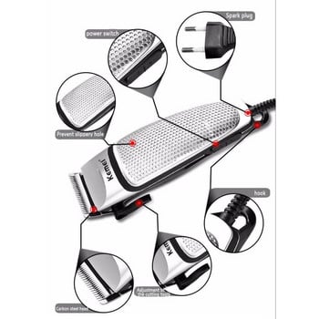 Kemei 4639 Електрическа машинка за подстригване Мъжки машинки за подстригване Професионален тример Домакинска нискошумна машина за брада Лична грижа Инструмент за подстригване