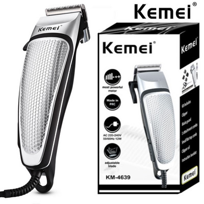 Kemei 4639 Electric Clipper Vīriešu matu griešanas mašīnas Profesionālās Trimmeris Mājsaimniecības Zema trokšņa Bārdas Mašīna Personīgās kopšanas Matu Griešanas Instruments