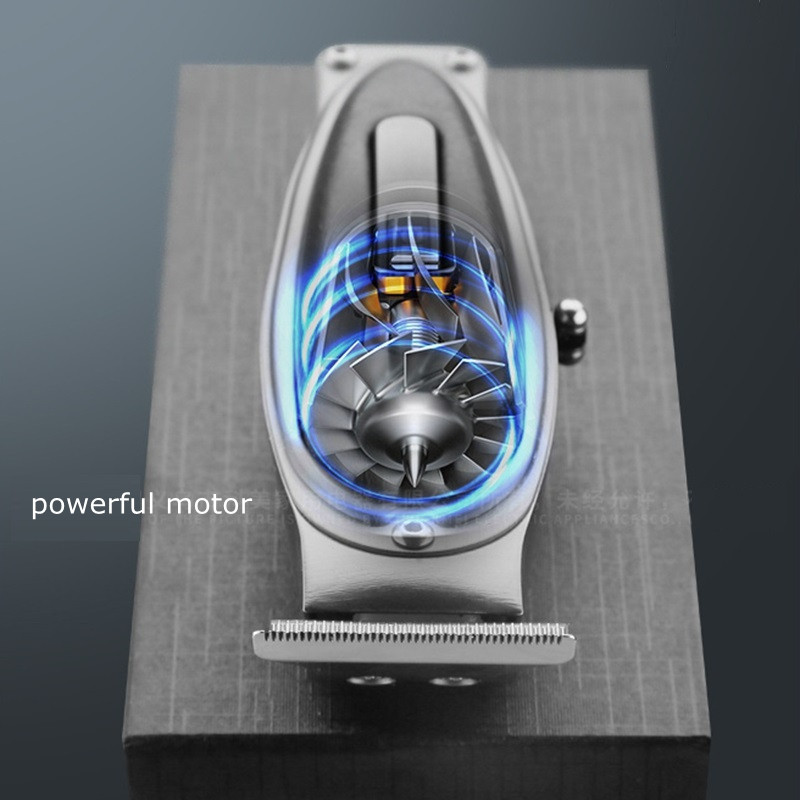Afișaj LCD original Mașină de tuns puternică pentru frizerie pentru bărbați Mașină de tuns barbă electrică, reîncărcabilă