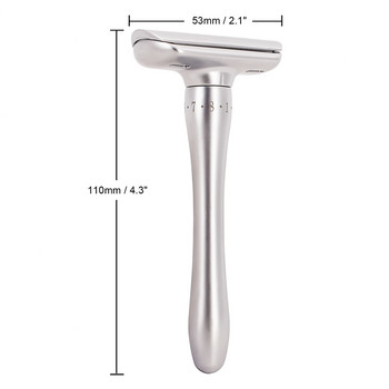 Πακέτο δώρου ξυριστική μηχανή αφαίρεσης τρίχας Safety Razor Magnetic Adjustable Double Edge Classic Mens Shaving Mild 1-8 File Hair Removal Shaver