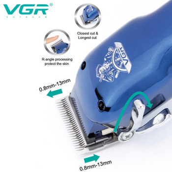 Μηχάνημα κοπής VGR Electric Hair Clipper Professional Haircut Machine Barber Rechargeable Cordless Hair Trimmer Men V-679