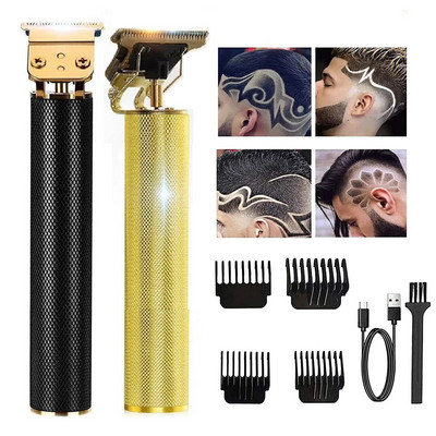 Aparat de tuns cu chelie T9, reincarcabil prin USB, aparat de tuns electric, aparat de tuns aparat de ras cu fir, masina de tuns barbati de 0 mm