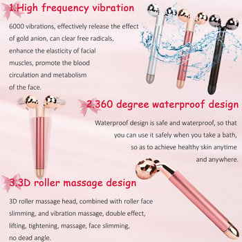 Energy Beauty Bar 3D Electric Vibrating Face Massager Face Lift Double Chin Reducer Anti-aging Facial Massager Skin Roller