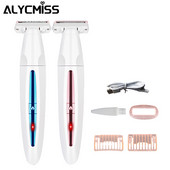 Epilator fara durere Aparat de ras pentru femeie reincarcabil Aparat de ras electric pentru indepartarea parului pe corp Depilator Trimmer pentru bikini Zona intima Ras parul