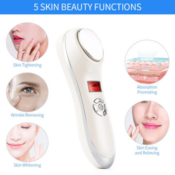 Φορητό Hot Cold Hammer Beauty Device Υπερήχων Κρυοθεραπεία Skin Lifting Σύσφιξη Μασάζ κραδασμών συρρίκνωση πόρων κατά της γήρανσης