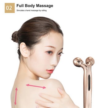 3D Roller Massager Face Lift Skin Tightening Body Shaping Remover Microcurrent Eye Facial Massager Beauty Tool Περιποίηση δέρματος