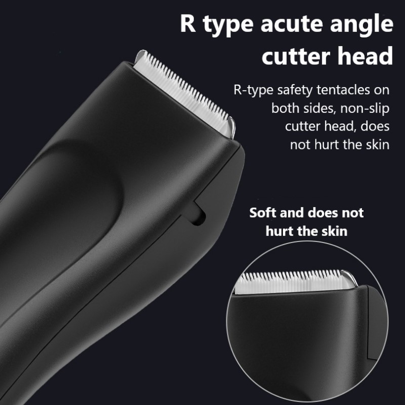 Aparat de ras electric pentru barbati Aparat de tuns pentru par inghinal Trimmer pentru par pubian Aparat de tuns pentru ingrijire corporala pentru barbati Epilator pentru bikini Ipx7 aparat de ras rezistent la apa