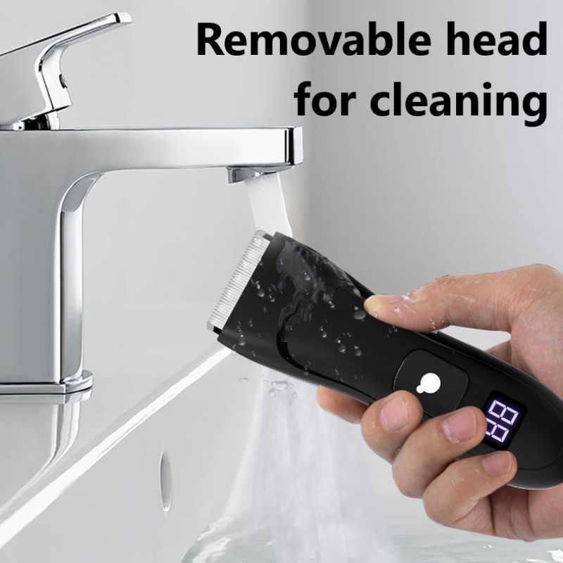 Aparat de ras electric pentru barbati Aparat de tuns pentru par inghinal Trimmer pentru par pubian Aparat de tuns pentru ingrijire corporala pentru barbati Epilator pentru bikini Ipx7 aparat de ras rezistent la apa