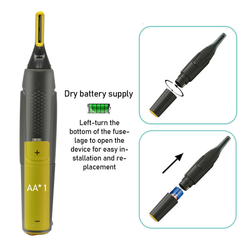 Elektrinė skutimosi nosies ausų kirpimo mašinėlė, saugi veido priežiūra, nosies plaukų kirpimo mašinėlė, skirta vyrui, švaraus skutimosi skutimosi priemonės rinkinys