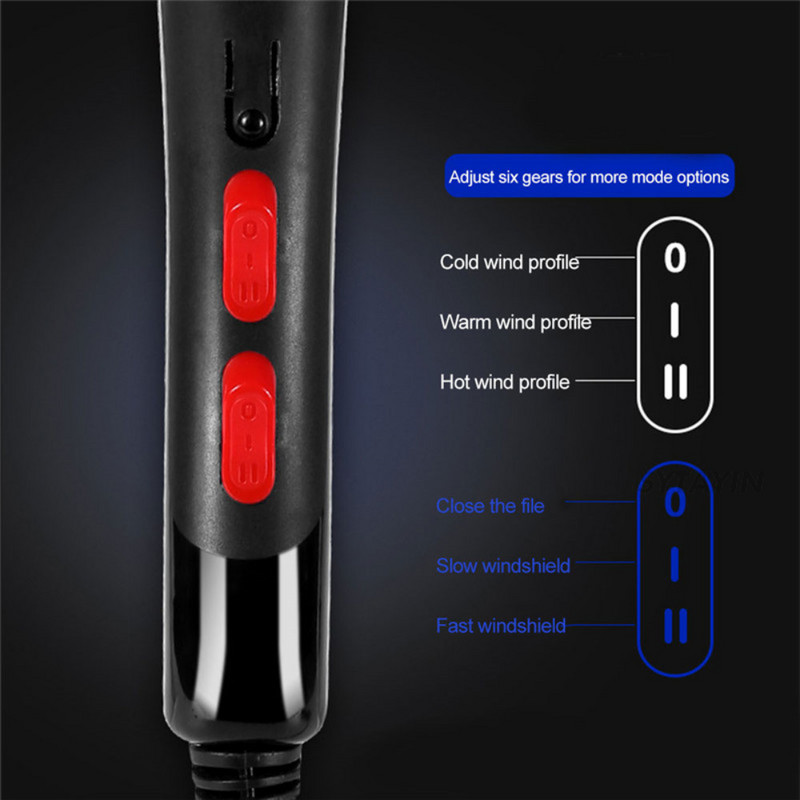 110/22V stipraus vėjo anijonų plaukų džiovintuvas, skirtas buitiniam karštam šaltam nešiojamam plaukų džiovintuvui stipraus vėjo salono plaukų formavimo plaukų džiovintuvas