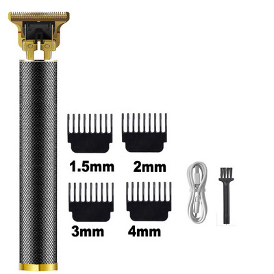 2022 m. T formos profesionali plaukų kirpimo mašinėlė, USB įkraunama plaukų kirpimo mašina, nešiojama barzdos plaukų kirpimo mašinėlė elektrinė skustuvas