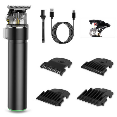 2022 m. T formos profesionali plaukų kirpimo mašinėlė, USB įkraunama plaukų kirpimo mašina, nešiojama barzdos plaukų kirpimo mašinėlė elektrinė skustuvas