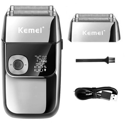 Kemei Professionaalne juukselõikuri habemelõikur meestele Reguleeritava kiirusega LED Digital Carving Clippers hooldav Elektriline pardel