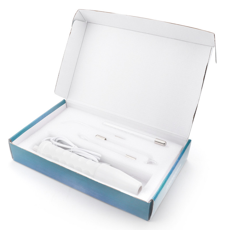 4 viename aukšto dažnio elektrodo lazdelė Elektroterapija stiklinis vamzdelis Grožio įranga Spuogų dėmių šalinimo priemonė Veido odos priežiūra Spa