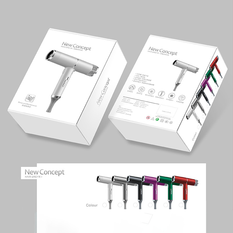 Profesionalna njega kose u kućanstvu sa sušilom za kosu s negativnim ionima jak vjetar glatko brzo sušeće anionsko prijenosno sušilo za kosu s difuzorom