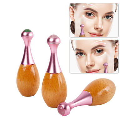 Φορητό χειροκίνητο 360 μοιρών Eye Massager Ball Massage Roller Καταπραϋντικό Μαύρο Κύκλο