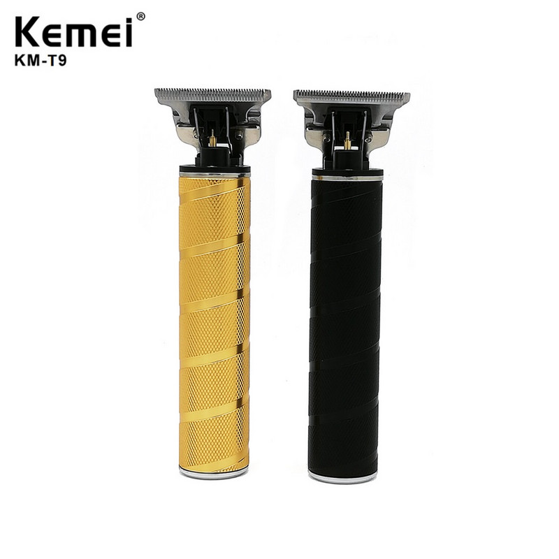 Kemei T9 Men Electric Hair Trimmer 0mm Baldheaded Barber Hair Clipper Professional Hair Clipper Ασύρματο μηχάνημα κοπής μαλλιών