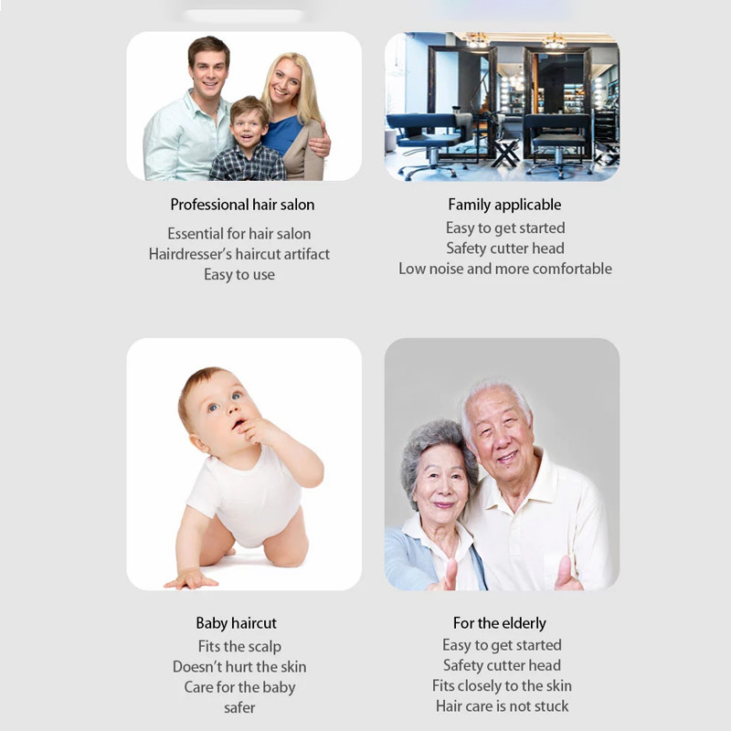 Visa metalinė profesionali plaukų kirpimo mašinėlė vyrams barzdos plaukų kirpimo mašinėlė akumuliatorinė elektrinė plaukų kirpimo mašina įkraunama kirpykla