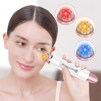 3 Mode Ems Eye Massager Electric Warm Color Light Therapy Αντιγήρανση Αφαίρεση ρυτίδων μαύρου κύκλου Lift Eye Care Beauty Instrument