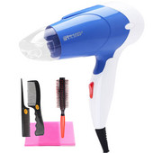 1300W Mini uscător de păr electric portabil cu aer rece/cald Mâner pliabil Echipament pentru salon de coafură cu zgomot redus Uscător de păr de călătorie 52D