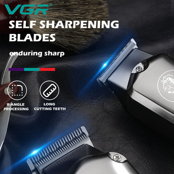 Оригинален VGR безжичен комбиниран комплект Тример за коса за мъже Електрическа миеща се машинка за подстригване на брада Акумулаторна машина за подстригване