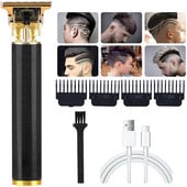 T9 Vintage hajvágó vezeték nélküli elektromos hajvágó gép USB újratölthető hajvágó férfiaknak fodrász vágó szakállborotva