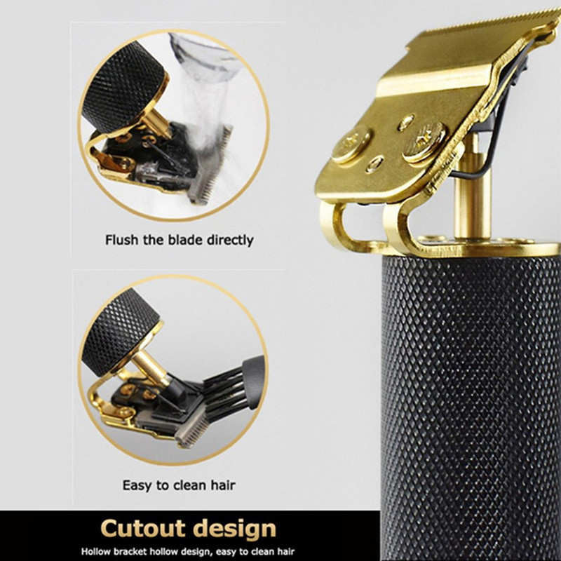 T9 Vintage hajvágó vezeték nélküli elektromos hajvágó gép USB újratölthető hajvágó férfiaknak fodrász vágó szakállborotva