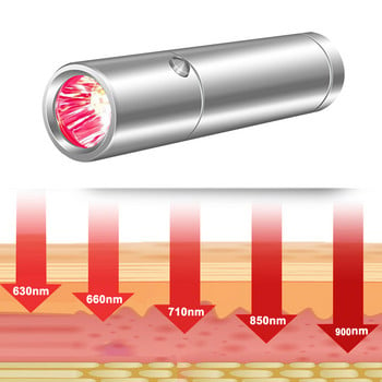 Συσκευή θεραπείας με κόκκινο φως χειρός, LLLT για ώμους, αρθρώσεις, μυϊκό πόνο, ασφαλής φακός 5 τσιπ για κατοικίδια
