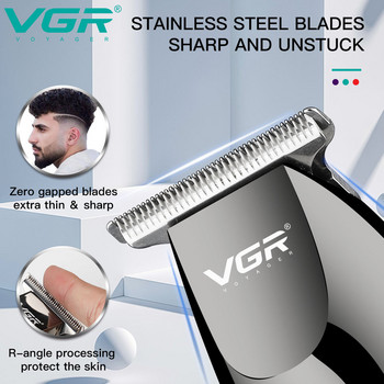 Πρωτότυπο VGR Professional Hair Cut Machine Beard Trimmer Professional Electric Hair Clipper Cordless Hair Trimmer for Men