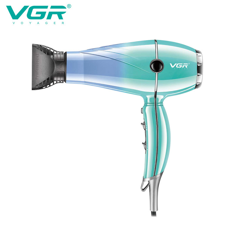 VGR Hajszárító Professzionális Hajszárító 2400W Nagy teljesítményű túlmelegedés elleni védelem Erős szél szárítás Hajápoló Styling Tool V-452
