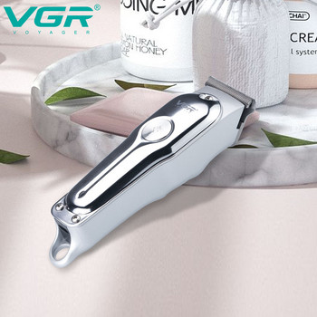 Оригинален VGR електрически тример за коса, акумулаторна машинка за подстригване на брада и коса за мъже, акумулаторен комплект
