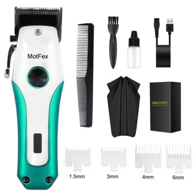 Κουρευτική κουρευτική μηχανή κομμωτηρίου κομμωτηρίου με LED Power Reminder Ηλεκτρική κουρευτική μηχανή ντεγκραντέ με ντεγκραντέ Ηλεκτρική κουρευτική μηχανή MotFex Black Knight