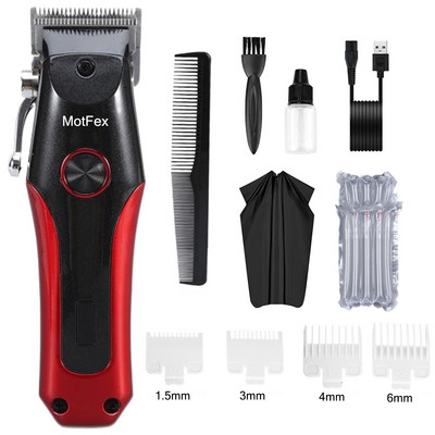 Κουρευτική κουρευτική μηχανή κομμωτηρίου κομμωτηρίου με LED Power Reminder Ηλεκτρική κουρευτική μηχανή ντεγκραντέ με ντεγκραντέ Ηλεκτρική κουρευτική μηχανή MotFex Black Knight