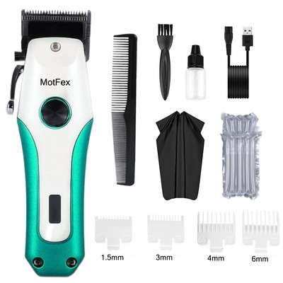 Κουρευτική κουρευτική μηχανή κομμωτηρίου κομμωτηρίου με LED Power Reminder Ηλεκτρική κουρευτική μηχανή ντεγκραντέ με ντεγκραντέ Ηλεκτρική κουρευτική μηχανή MotFex Black Knight