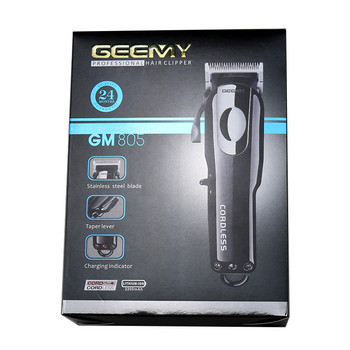 Оригинална GEEMY акумулаторна безжична машинка за подстригване за мъже Бръснарска машина за подстригване Електрически тримери за коса Професионални