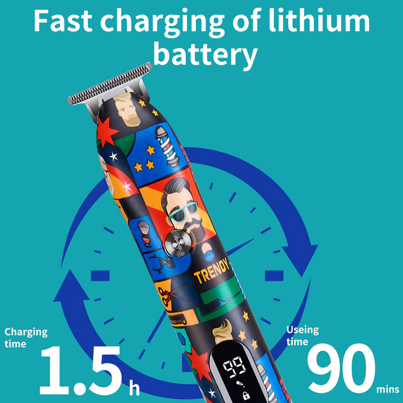 T matu griezējs, elektriskais skuveklis, griezējs, skuveklis bārdas griezējs, frizieris, profesionāls vīrietis, griezējs, griešanas veidošanas rīki vīriešiem